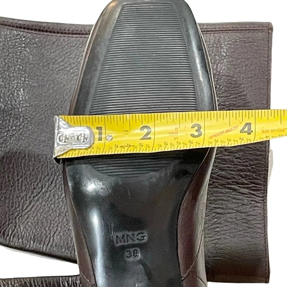 MNG Chocolate Brown Boots, Size 7.5